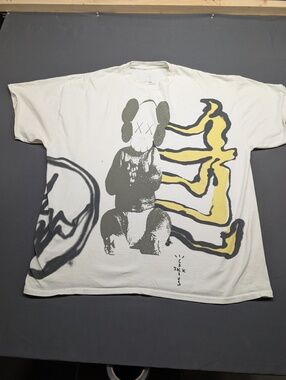 Cactus Jack KAWS XL Graphic T-Shirt White